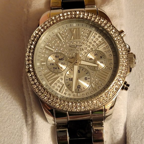 INVICTA Angel Multi-Function Silver Crystal-set Ladies Watch main image 4